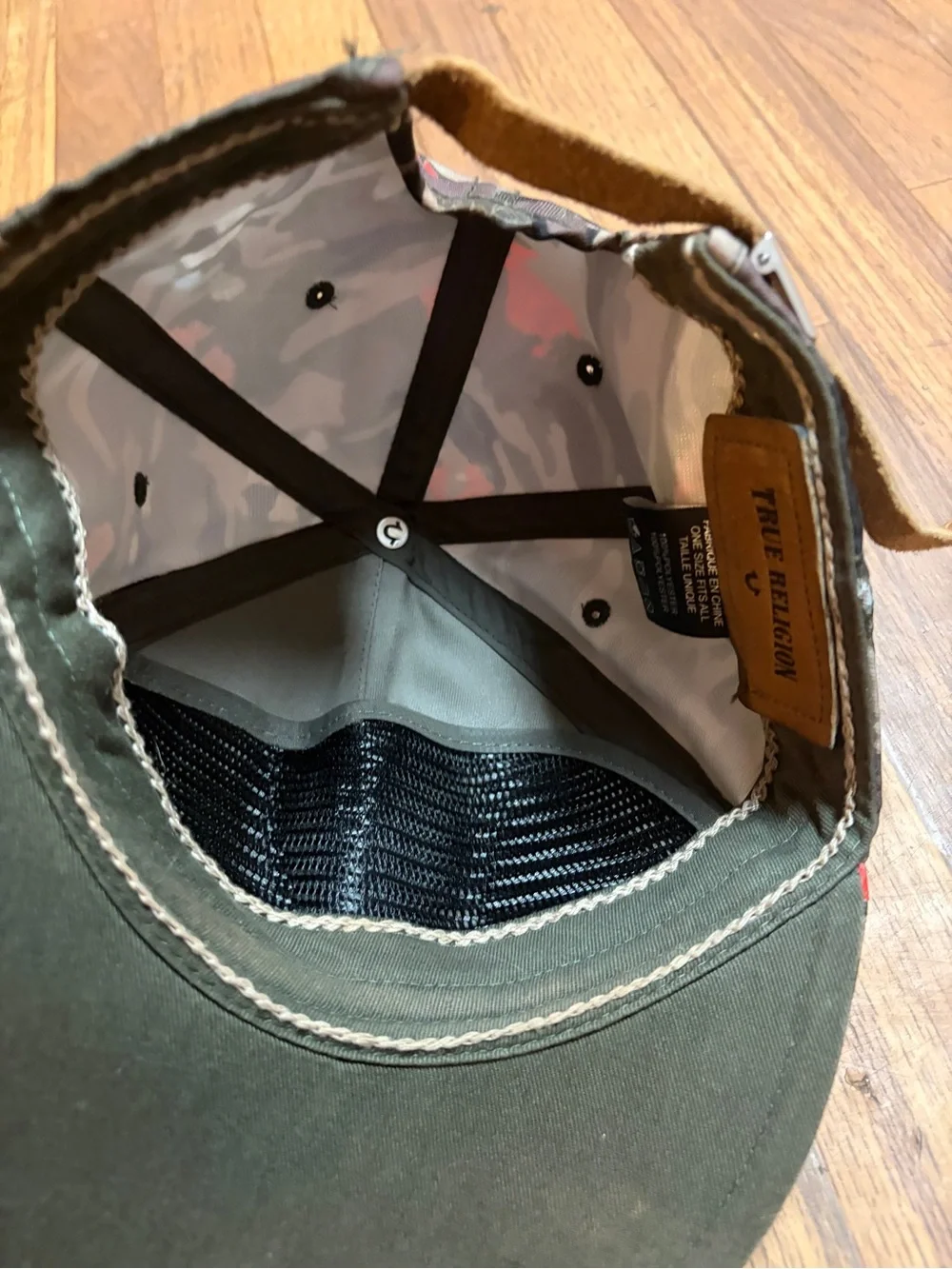 True Religion  Baseball Cap with Red Accent